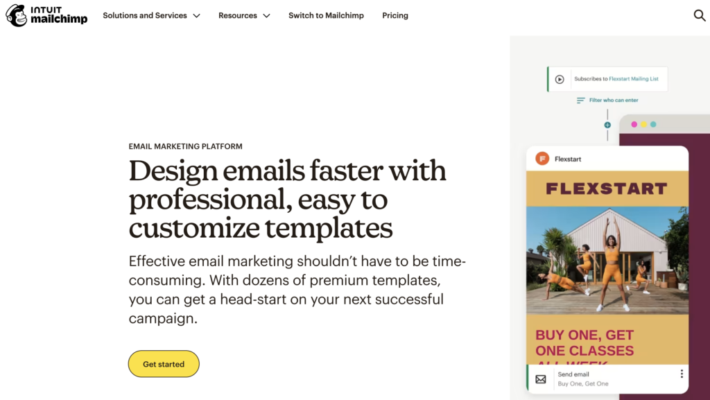 Sendgrid vs Mailchimp: mailchimp email platform